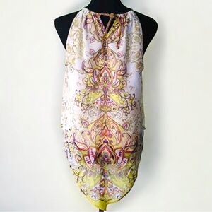 Boho Sleeveless Shirts for Women Casual Summer Tank Top XL Dressy Blouses Tunic